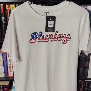 Hurley Young Men's Small American Flag Graphic T-Shirt